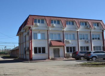 Industrial site with a railway line in Kharkov